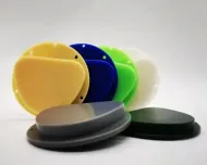 Wax Discs, Blue 71mm - دسكات شمع لون أزرق